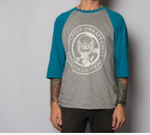 Μπλούζα Cycle Therapy 3/4 Baseball - TEAL/GREY